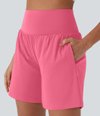Short de yoga SoftlyZero™ Airy 2-en-1 taille très haute avec poches et effet frais InstantCool 17,5 cm