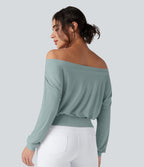Haut de sport yoga oversize épaules dénudées effet frais InstantCool séchage rapide