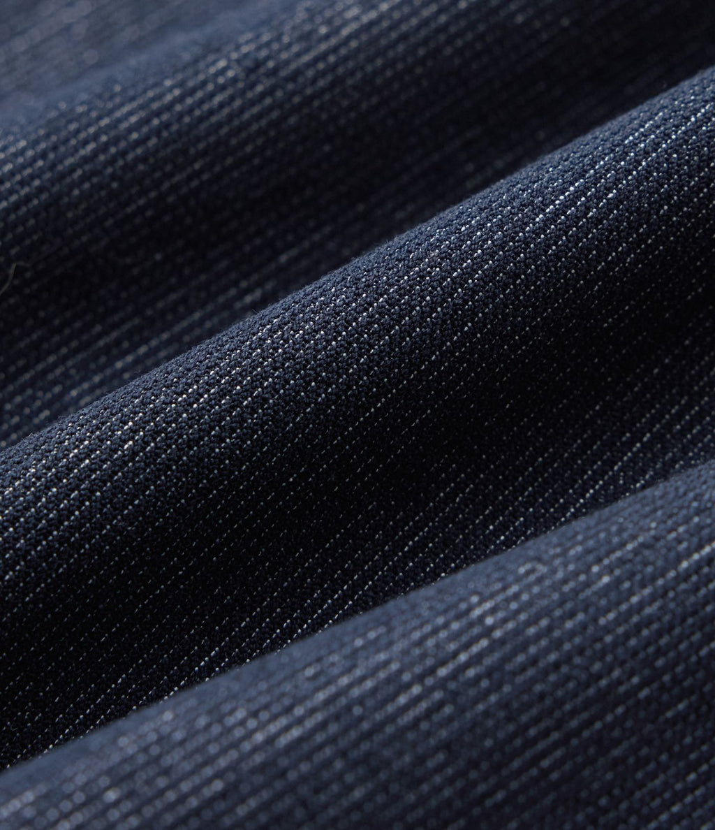Jupe mini évasée casual 2-en-1 aspect denim taille haute avec poches