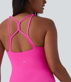 Robe active mini 2-en-1 Softlyzero™ dos nu avec poches latérales pour yoga-Édition Easy Peezy-UPF50+