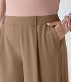Pantalon de travail grande taille coupe droite taille haute Halara Flex™ DayStretch avec poches