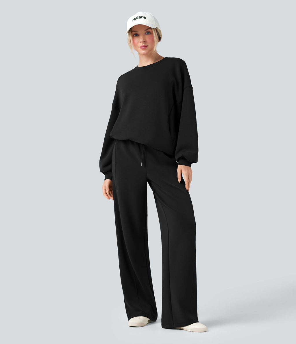 Pantalon décontracté SpacerTek™ droit, taille mi-haute avec cordon de serrage et poches