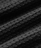 Body décontracté col rond à lacets manches courtes boutons-pression tissu gaufré