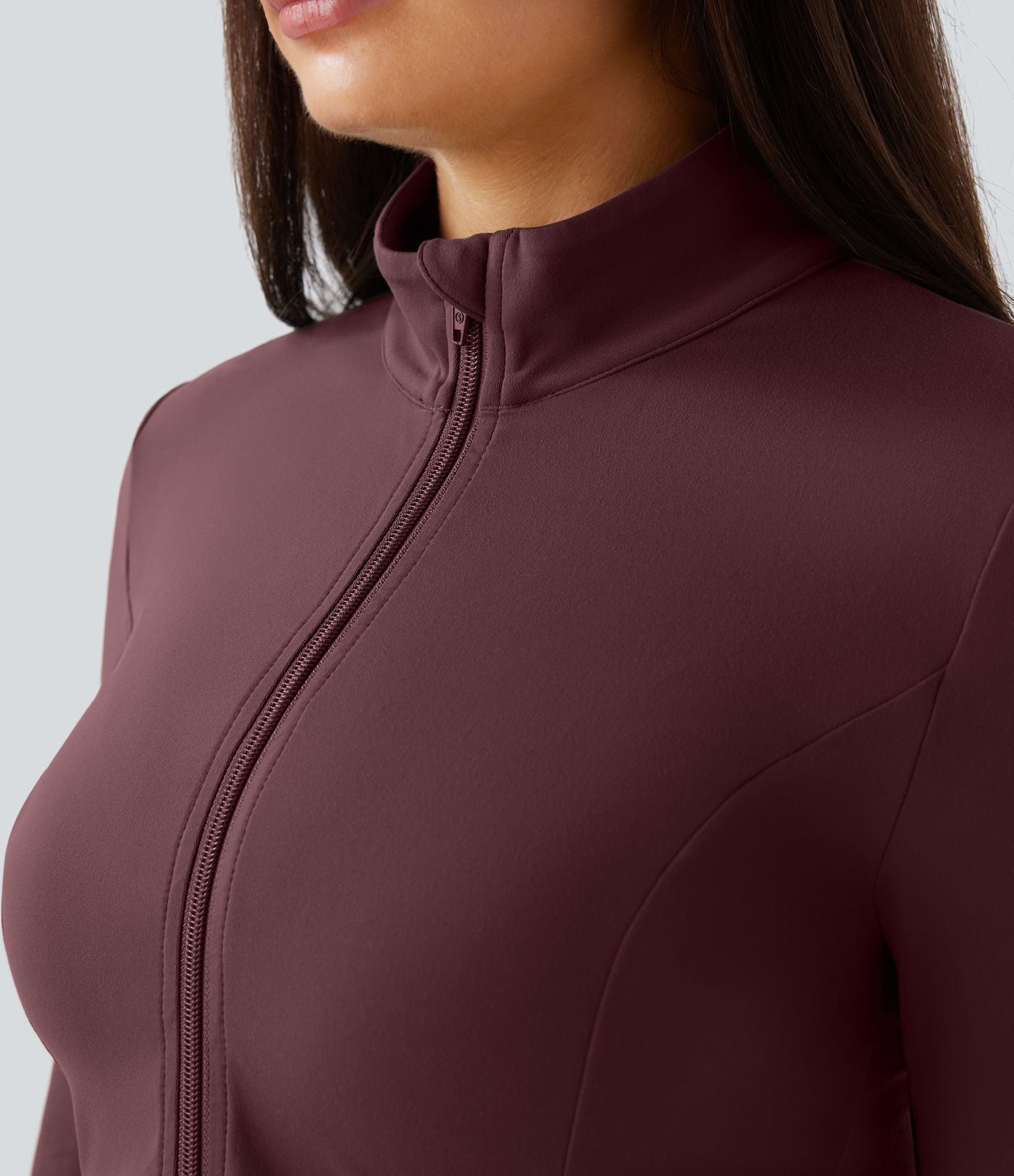 Veste d'équitation ajustée Softlyzero™ avec col montant, passe-pouces, poches, plis et fermeture éclair - Protection UPF50+