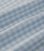 Robe midi fluide casual col rond sans manches à smocks et carreaux aspect lin avec poches