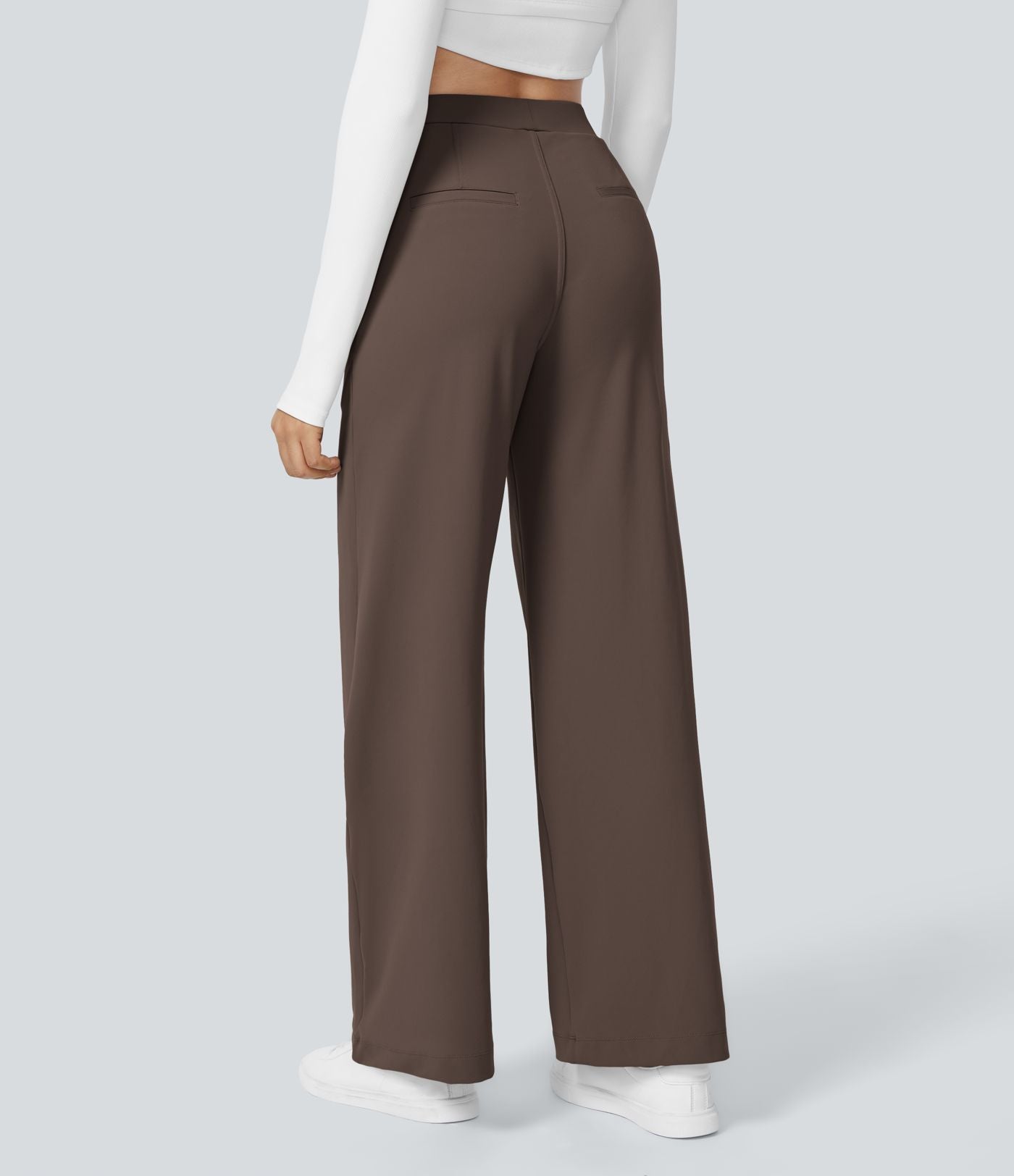 Pantalon tailleur Halara Flex™ DayStretch coupe droite taille haute avec poches