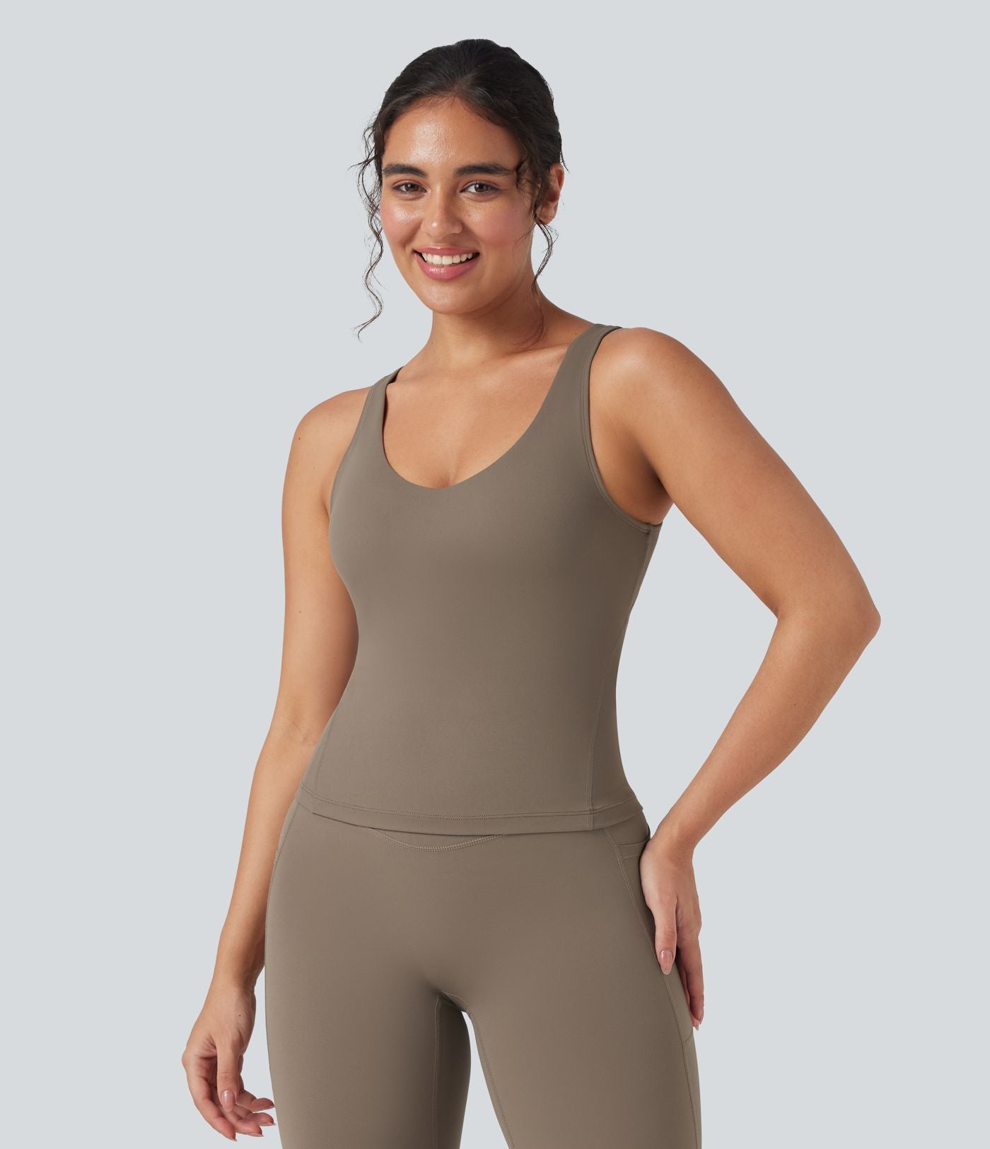 Débardeur de yoga Halara UltraSculpt™ col V profond dos échancré