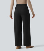 Pantalon tailleur Halara Flex™ DayStretch large taille haute avec poches