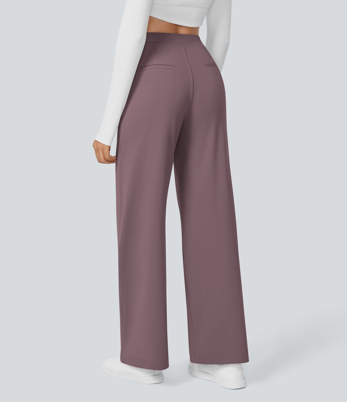 Pantalon tailleur Halara Flex™ DayStretch coupe droite taille haute avec poches