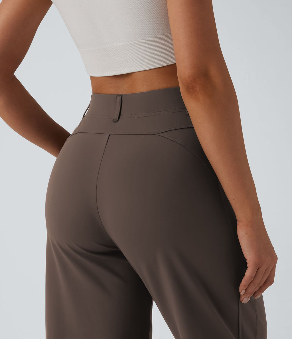 Pantalon barrel DayStretch taille haute avec poches