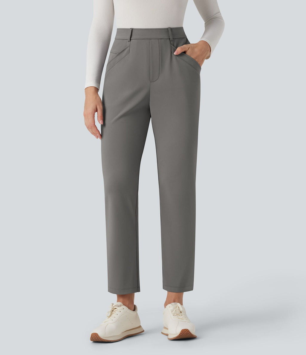 Pantalon tailleur fuselé 7/8 taille haute Halara Flex™ DayStretch avec poches