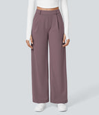 Pantalon tailleur Halara Flex™ DayStretch coupe droite taille haute avec poches