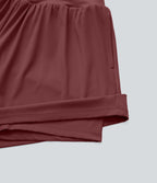Short tailleur 2-en-1 Cool Touch yoga taille très haute Softlyzero™ Airy grande taille 17,5 cm avec poches