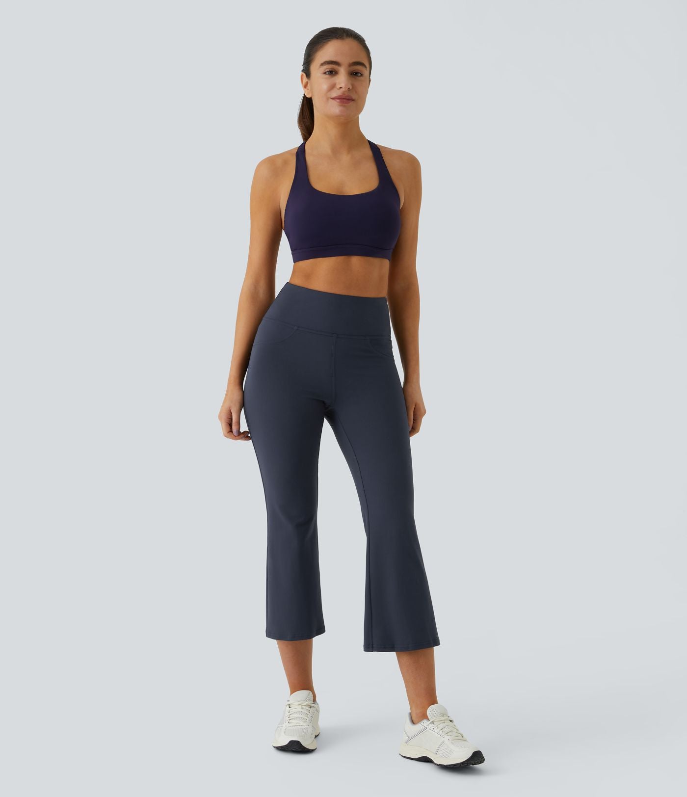 Legging yoga capri évasé taille haute DayStretch avec poches