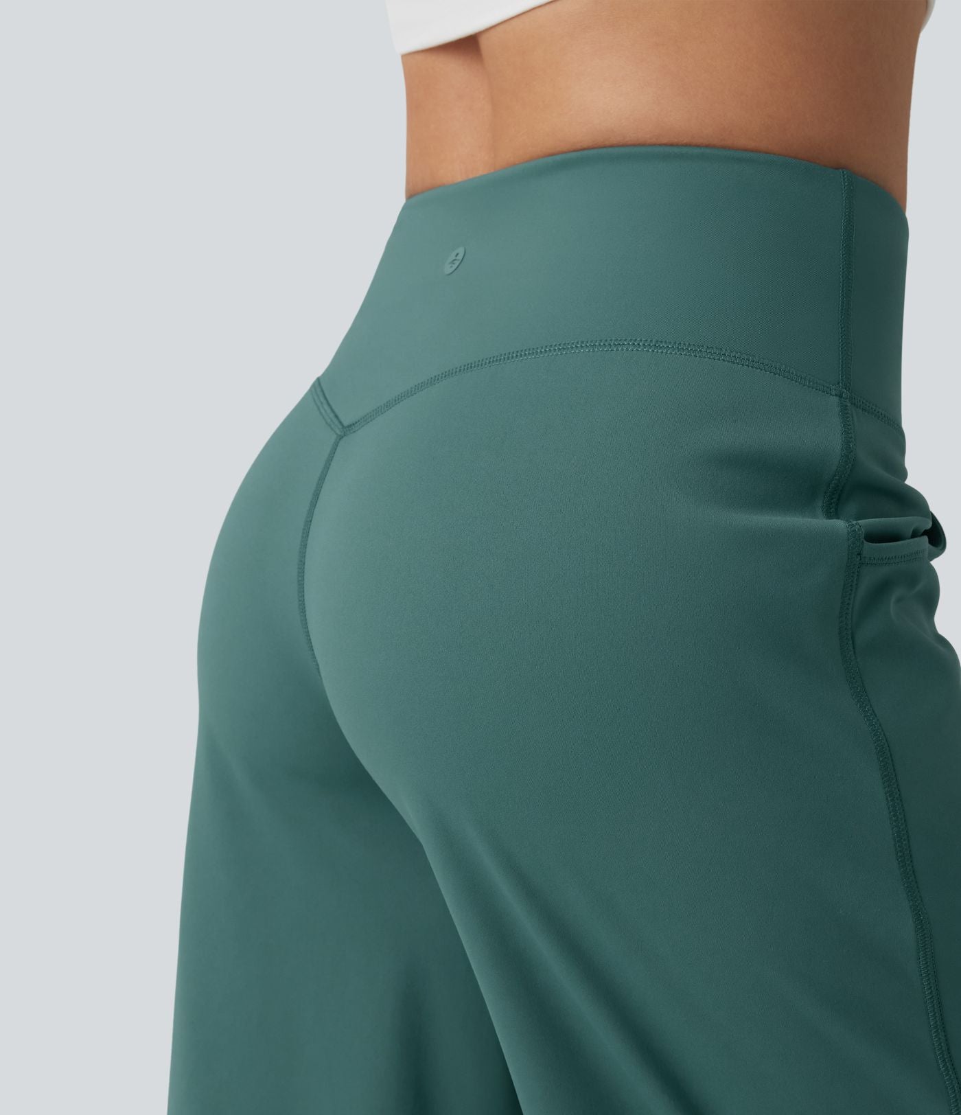 Pantalon corsaire ample SoftlyZero™ Airy effet frais InstantCool taille haute gainant avec poches