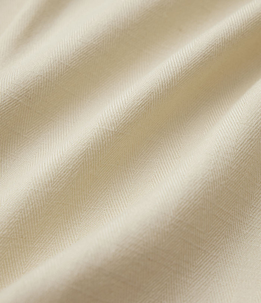 Chemise décontractée mélange lin manches mi-longues