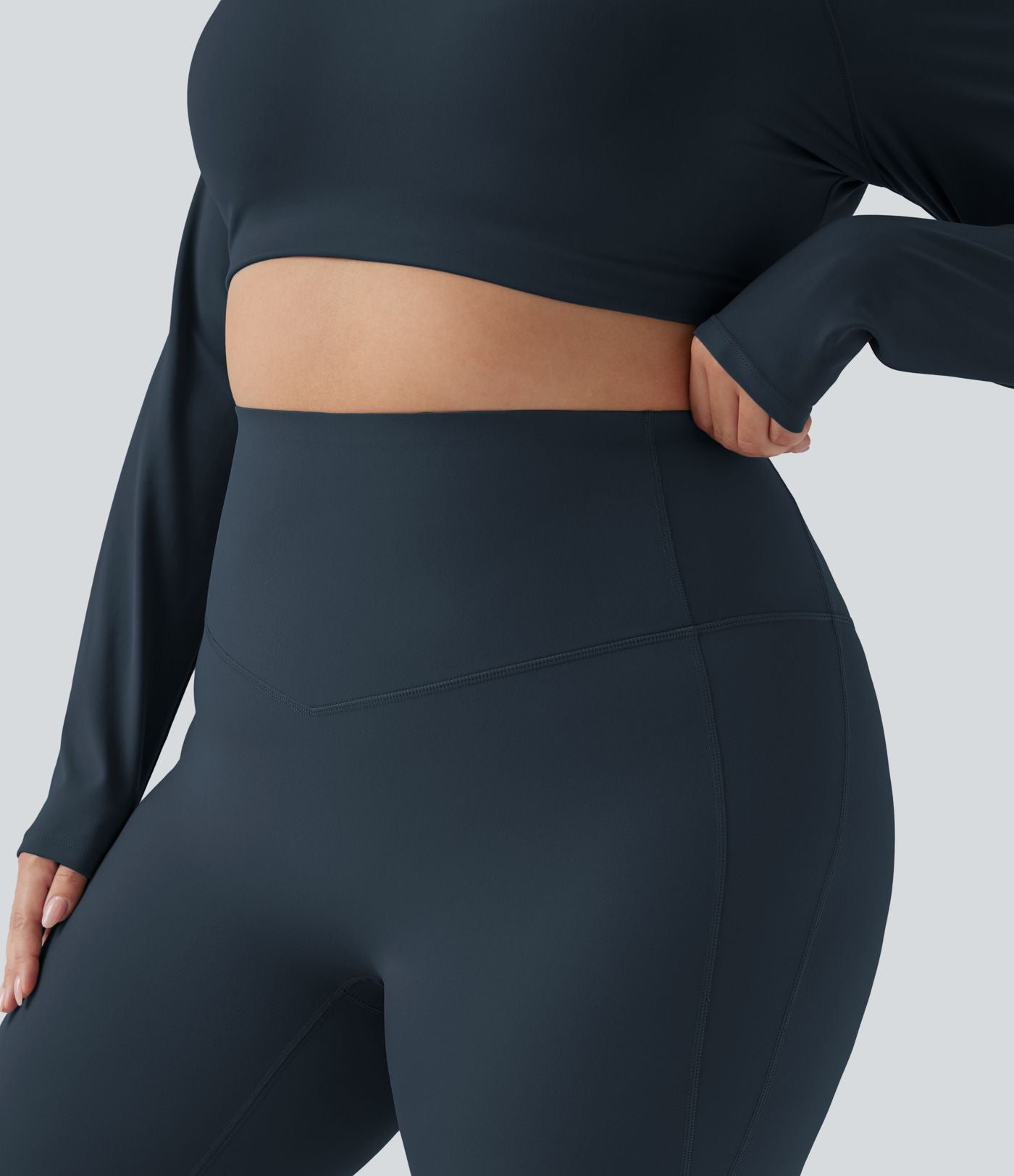 Pantalon yoga évasé gainant sculptant grande taille taille haute Halara UltraSculpt™