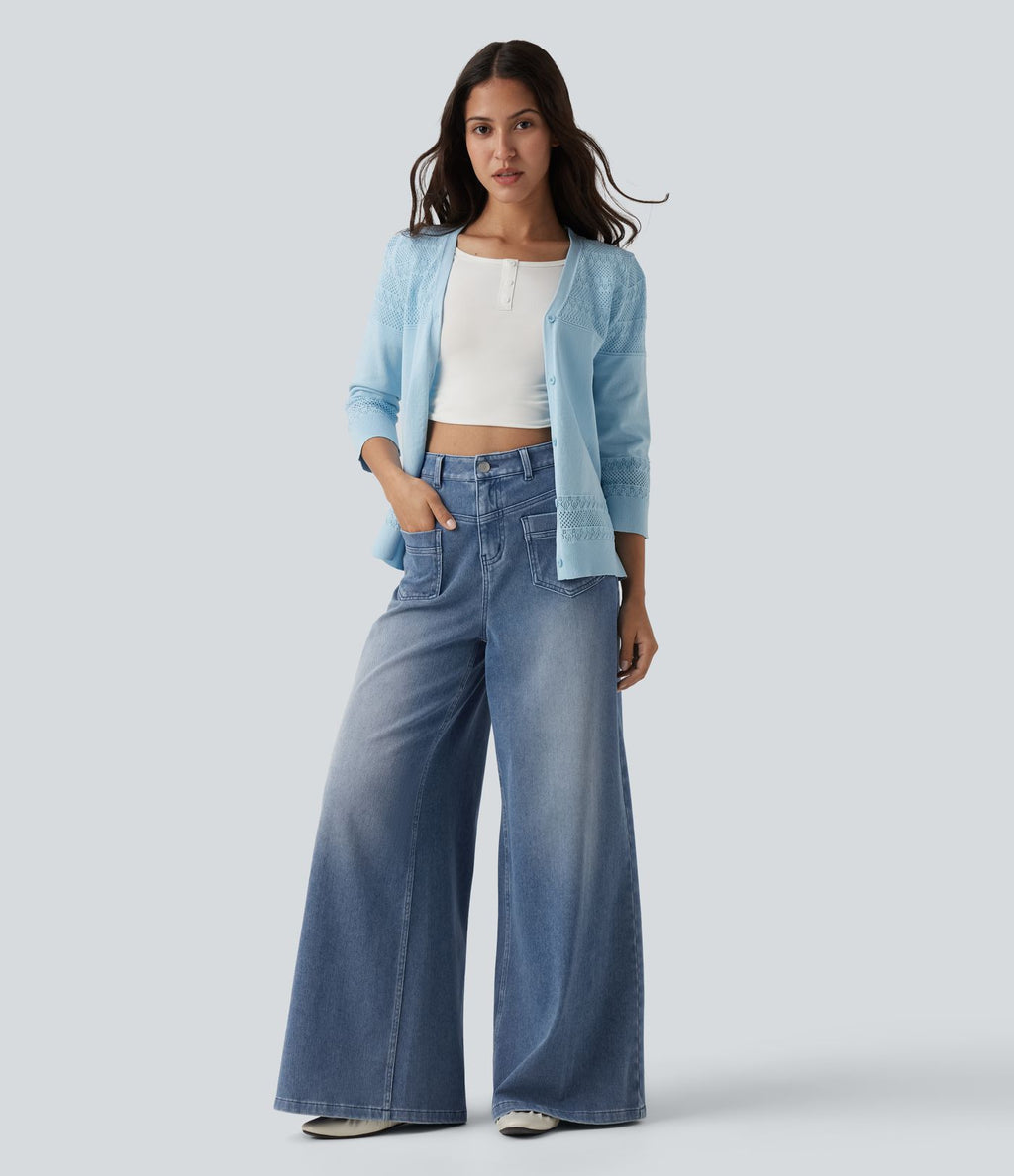 Jean ample Halara Flex™ casual taille mi-haute avec poches