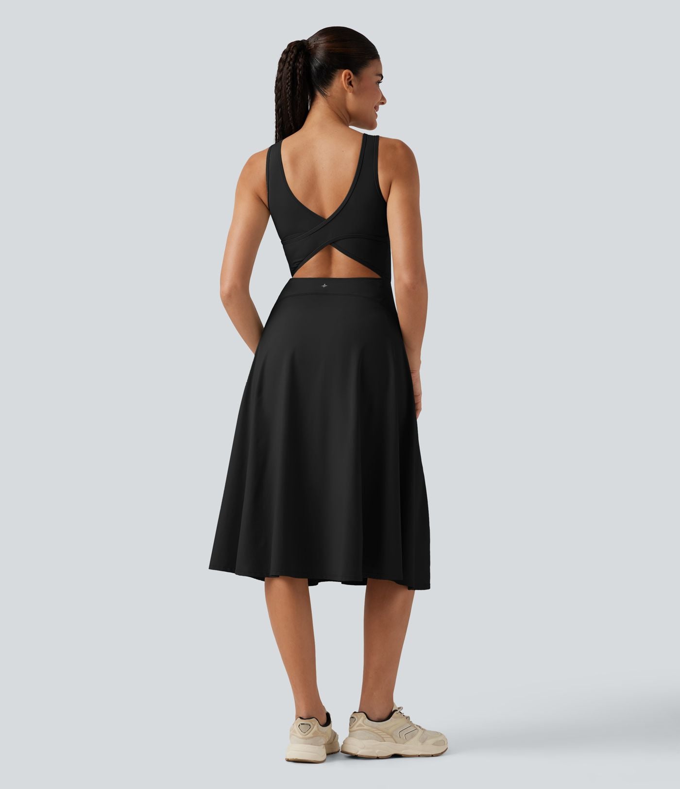 Robe de danse midi SoftlyZero™ Airy 2-en-1, col carré, brassière intégrée, à effet frais InstantCool, avec poches, accès facile Easy Peasy