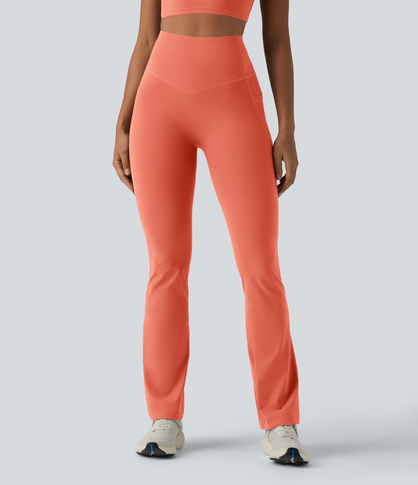 Legging de yoga bootcut Halara UltraSculpt™ taille haute push-up gainant avec poches