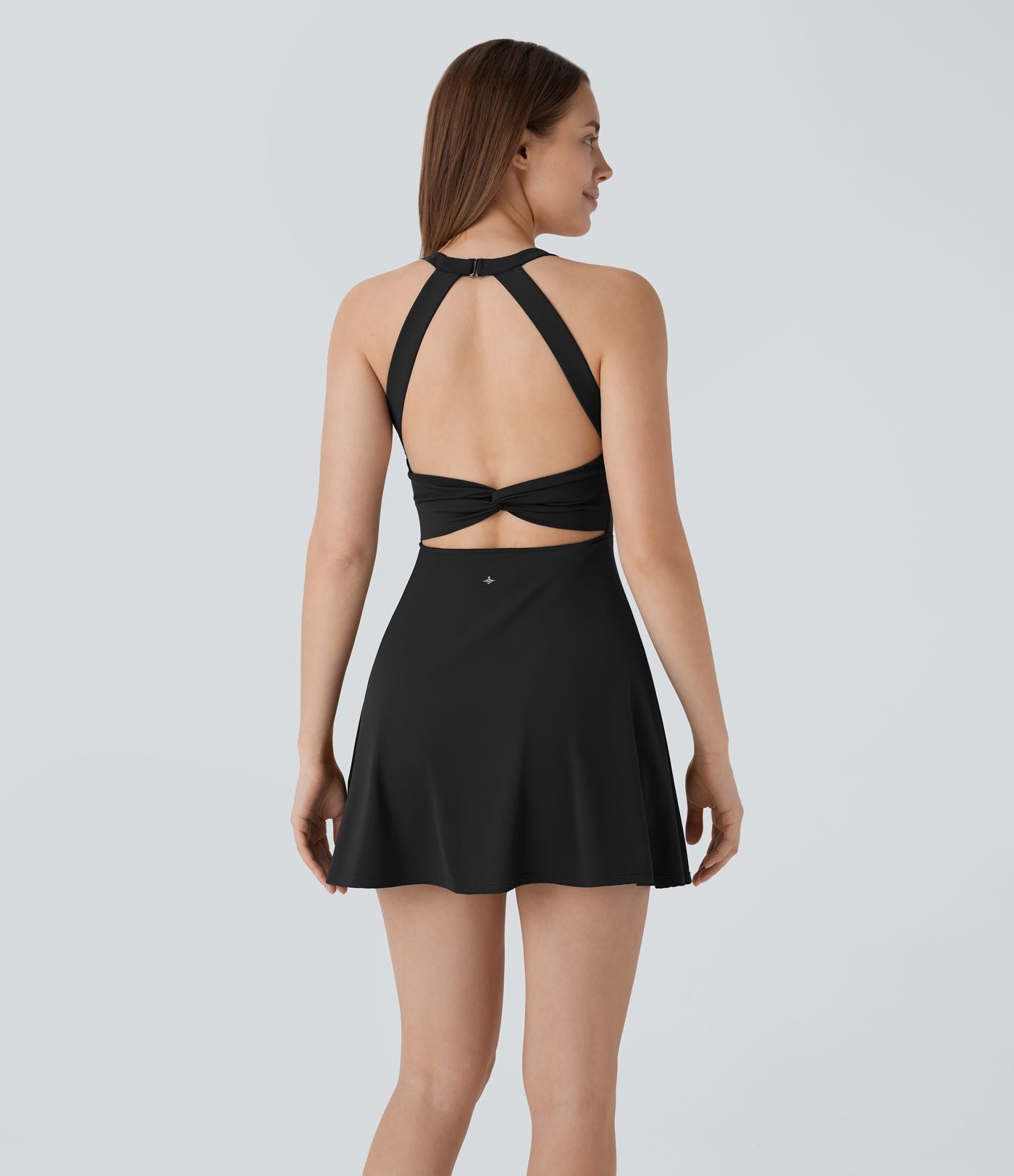 Softlyzero™ Airy Robe de yoga dos nu avec torsade effet fraîcheur et short intégré - Version Easy Peasy