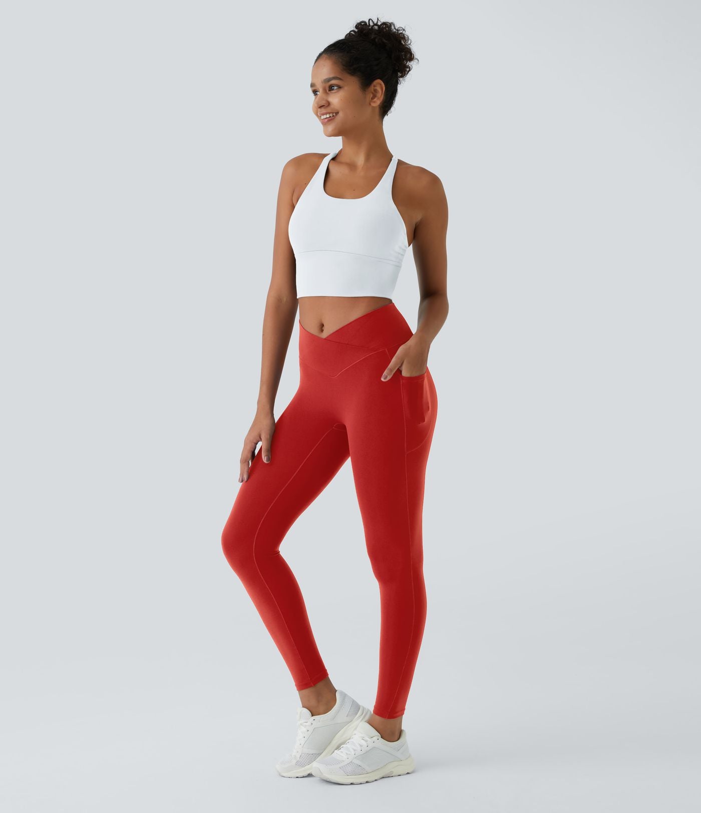 Softlyzero™ Legging Unis Poches Croisées