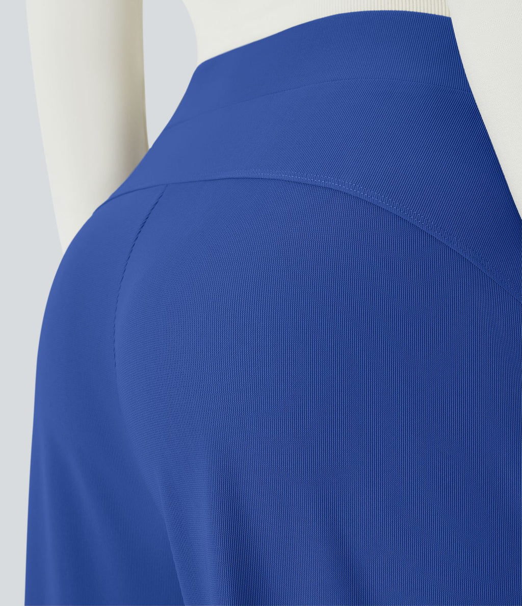 Halara Flex™ Pantalon Tailleur Évasé à Taille Haute Sculptant la Silhouette avec Poches Latérales Micro Waffle