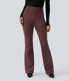Pantalon tailleur évasé taille haute avec poches Halara Flex™