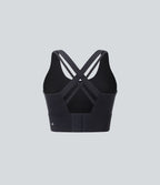 Brassière de sport course col U maintien moyen crochet ajustable E-G