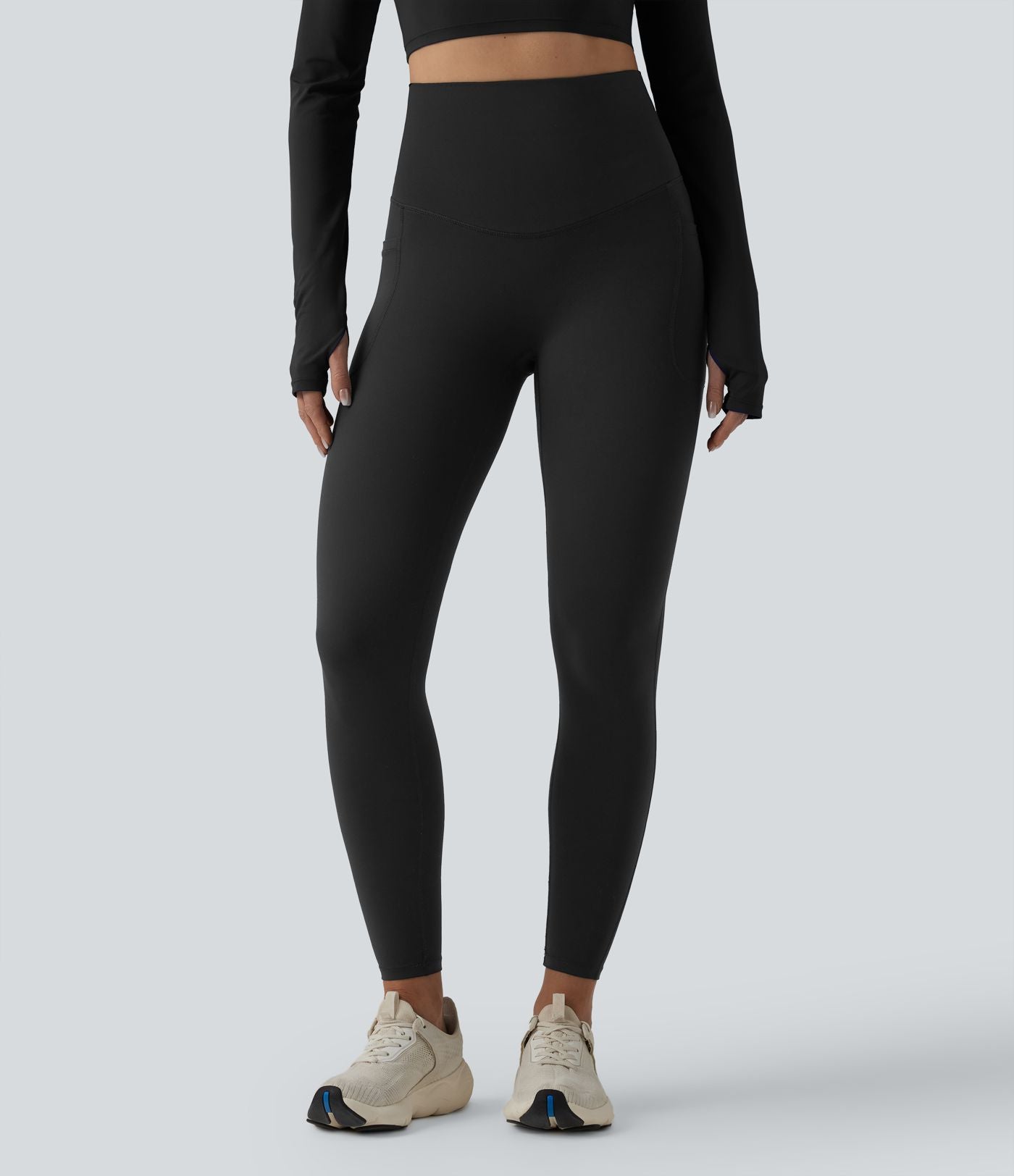 Halara Ultrasculpt™ Legging de running gainant taille haute dos croisé avec poches