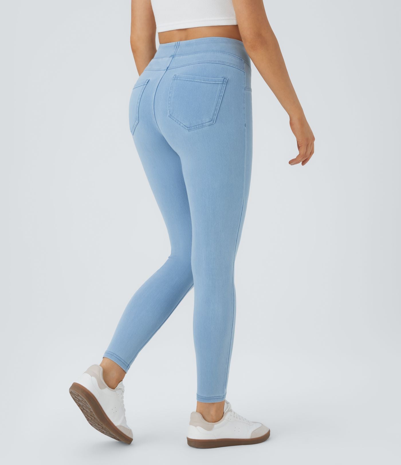 Halara Flex™ Jegging Casual Taille Haute Tricot Extensible Poche Latérale Arrière