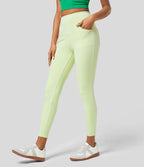 Halara Flex™ Jegging Casual 7/8 Tricot Extensible Coloré avec Taille Haute et Multiples Poches