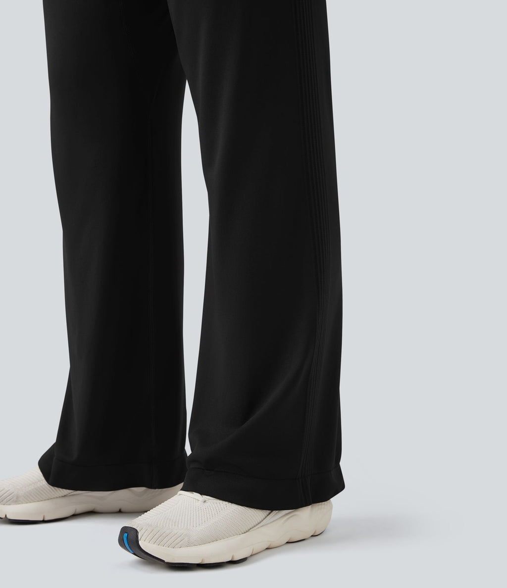 Pantalon de yoga taille haute coupe droite sans couture Seamless Flow