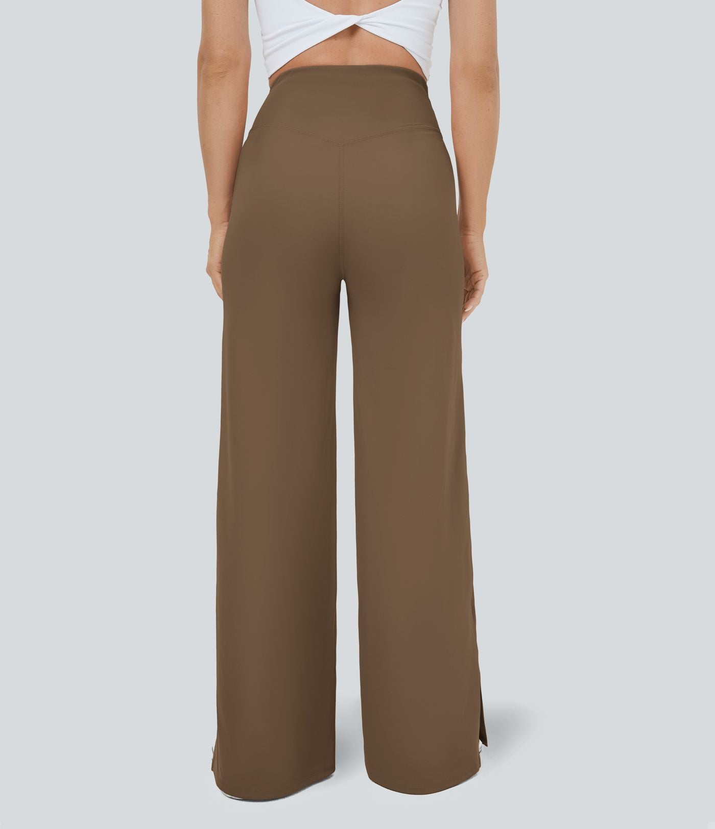 Pantalon yoga large croisé avec ourlet et poches DayStretch - Smile