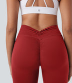 Legging de yoga gainant galbant taille haute avec fronces et poches Halara UltraSculpt™