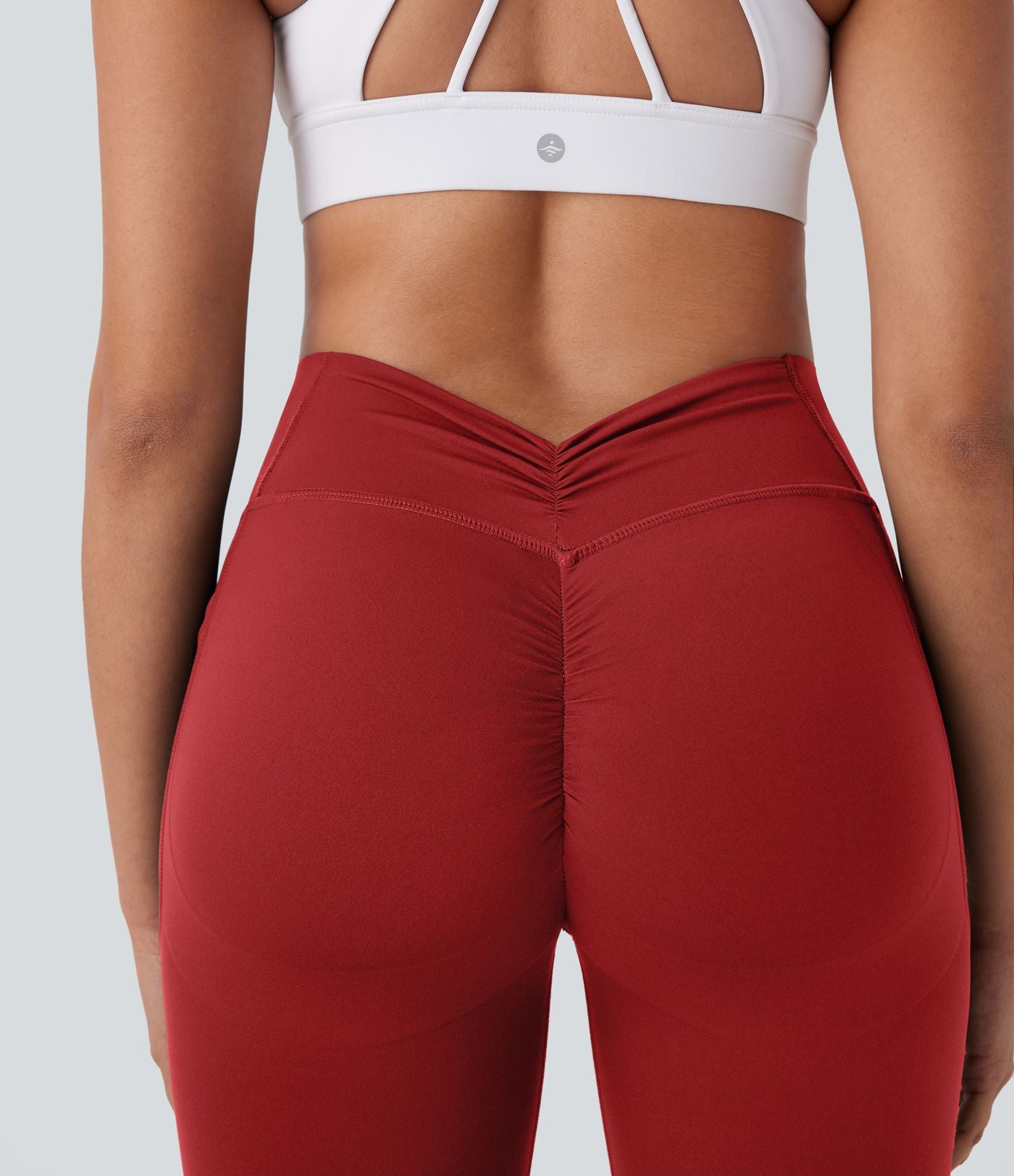 Legging de yoga gainant galbant taille haute avec fronces et poches Halara UltraSculpt™