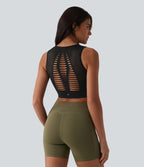 Débardeur de yoga OneForm Seamless Flow à découpes avec brassière intégrée