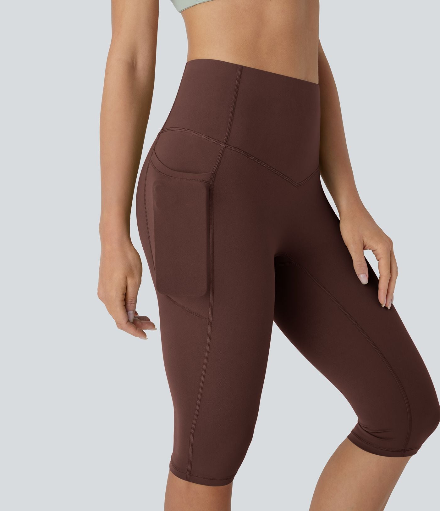 Legging corsaire de yoga gainant taille haute avec poches Halara UltraSculpt™