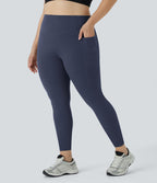 Legging d'entraînement gainant galbant taille haute grande taille avec effet scrunch et poches Halara UltraSculpt™