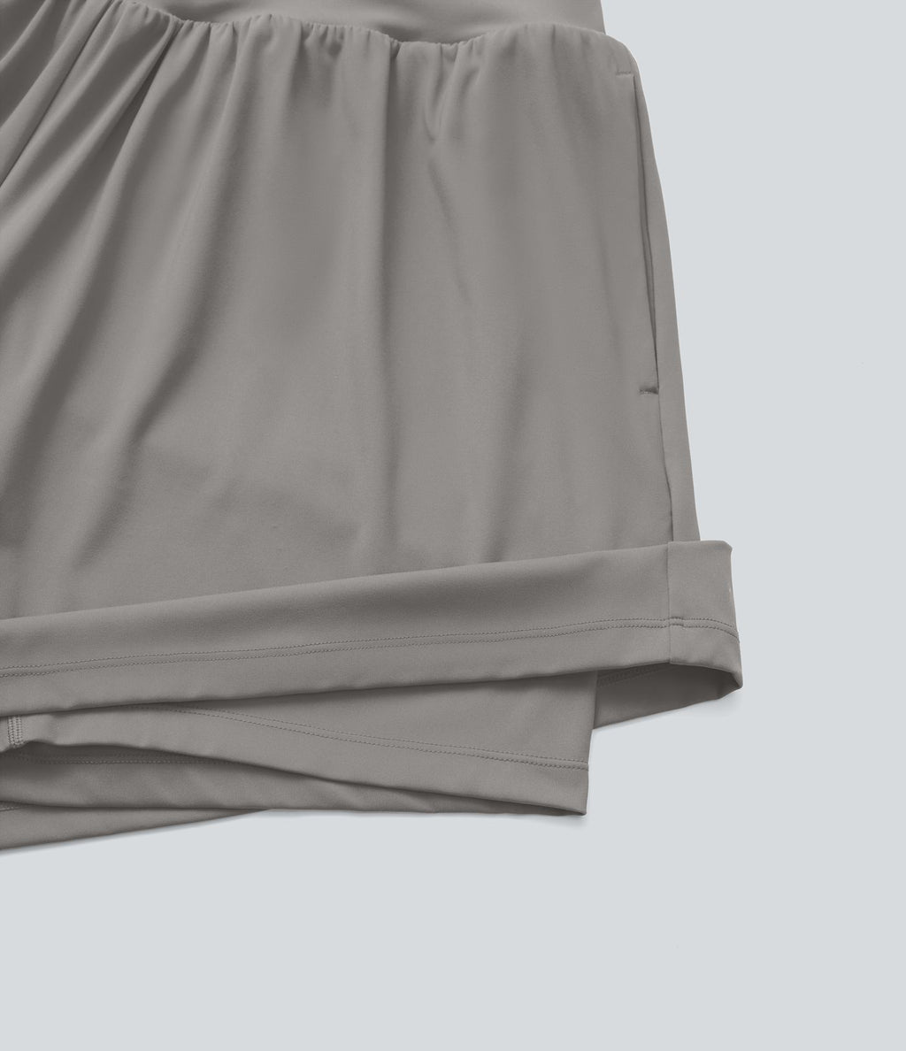 Short tailleur 2-en-1 Cool Touch yoga taille très haute Softlyzero™ Airy grande taille 17,5 cm avec poches