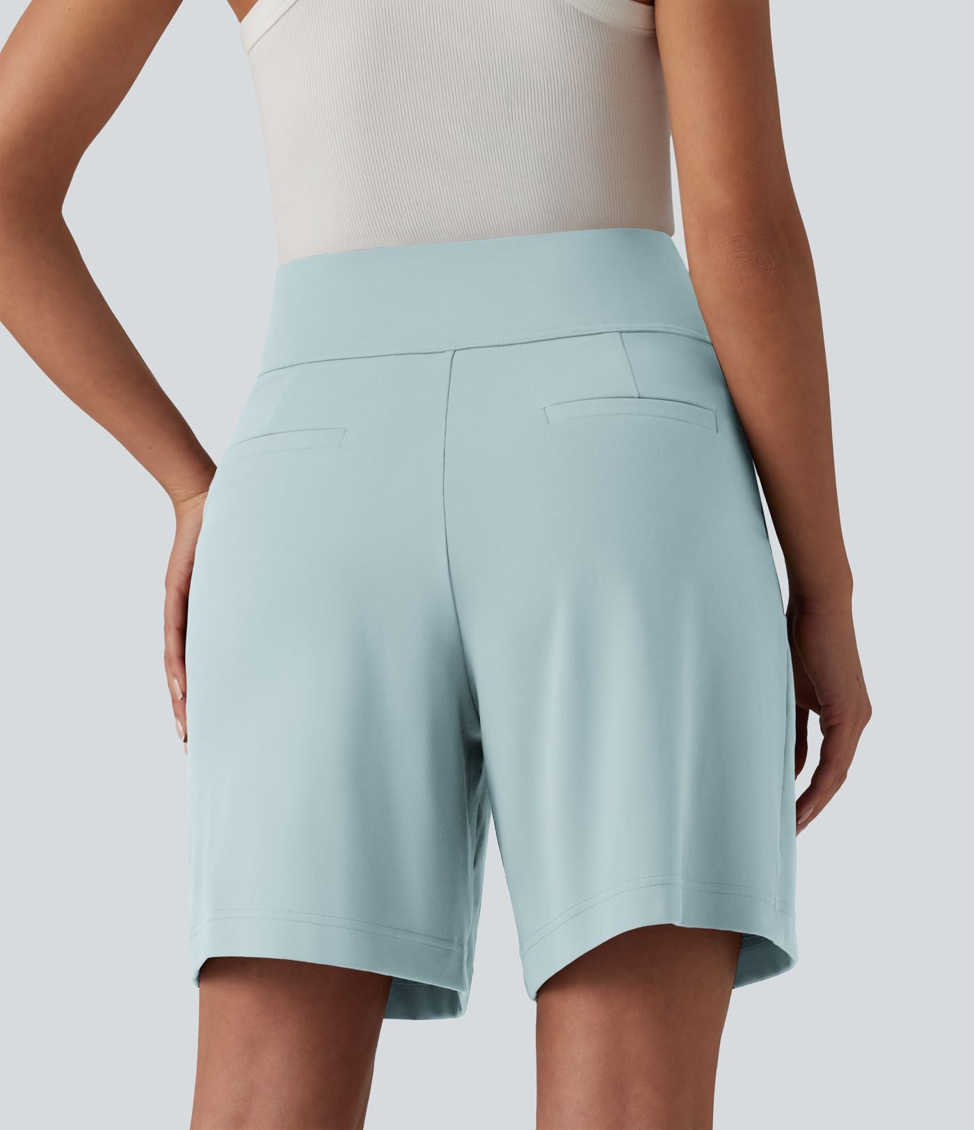 Short tailleur ample DayStretch taille haute 17,5 cm avec poches
