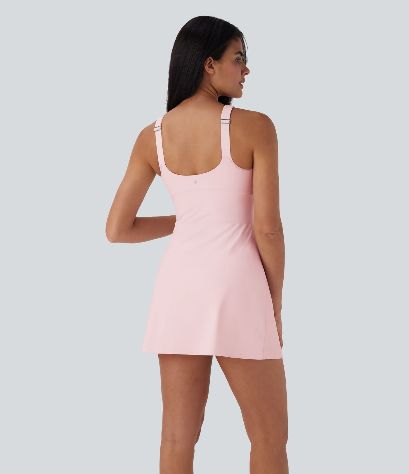 Robe de sport yoga 2-en-1 SoftlyZero™ Plush push-up coques moulées avec poches édition Easy Peasy E-G