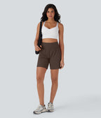 Short de yoga SoftlyZero™ Airy 2-en-1 taille très haute avec poches et effet frais InstantCool 17,5 cm