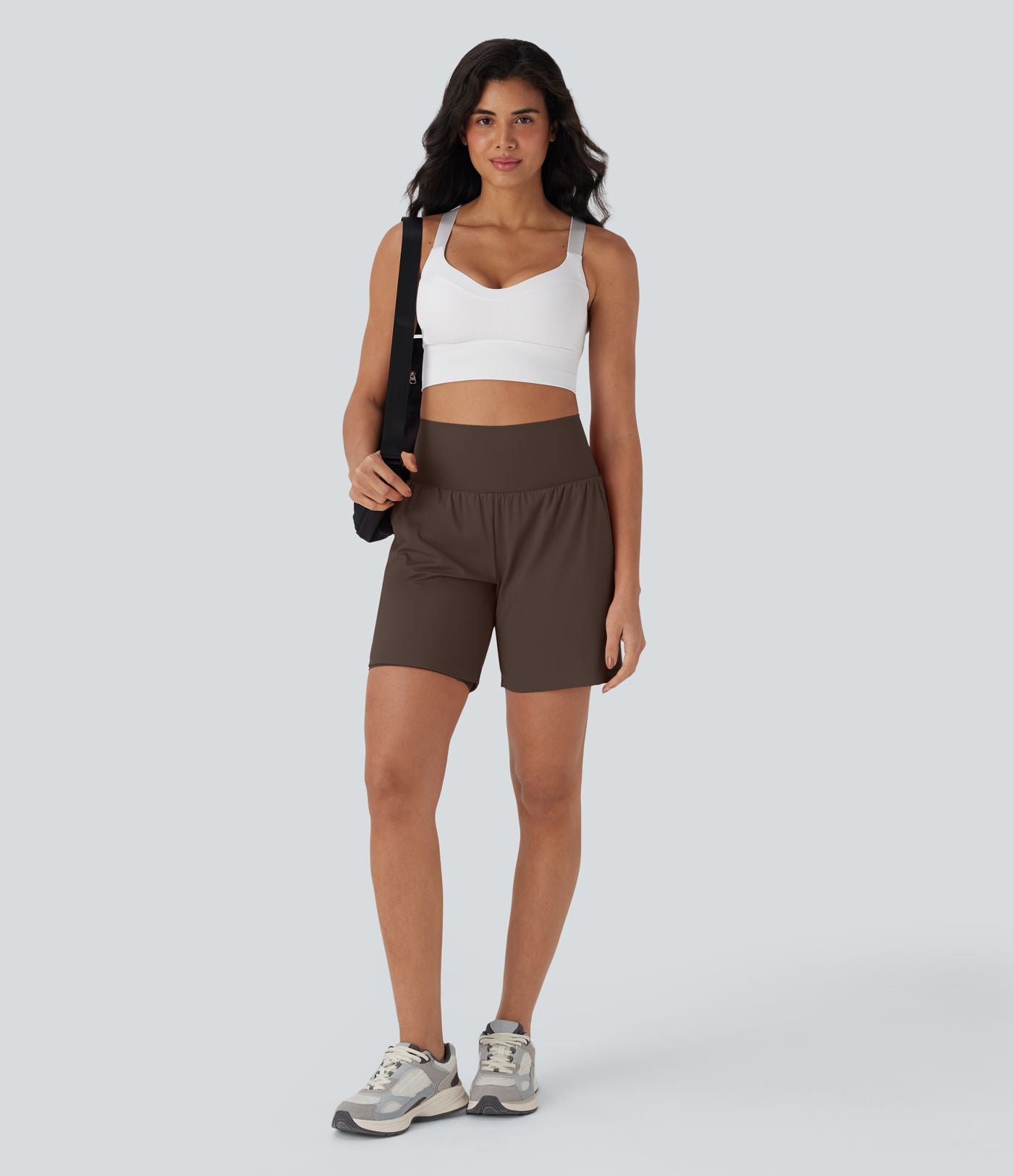 Short de yoga SoftlyZero™ Airy 2-en-1 taille très haute avec poches et effet frais InstantCool 17,5 cm