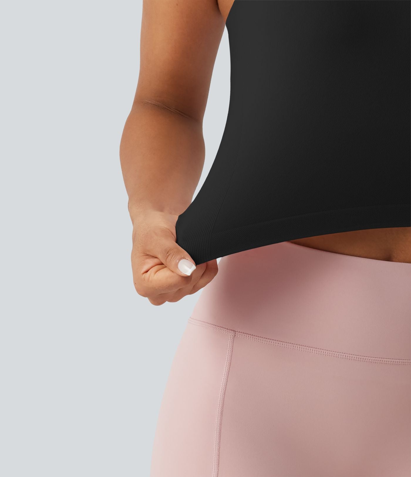 Débardeur de yoga court OneForm Seamless Flow, brassière intégrée