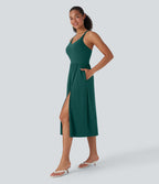 Robe caraco décontractée SoftlyZero™ Airy dos nageur effet frais InstantCool avec poches, bonnets E-G