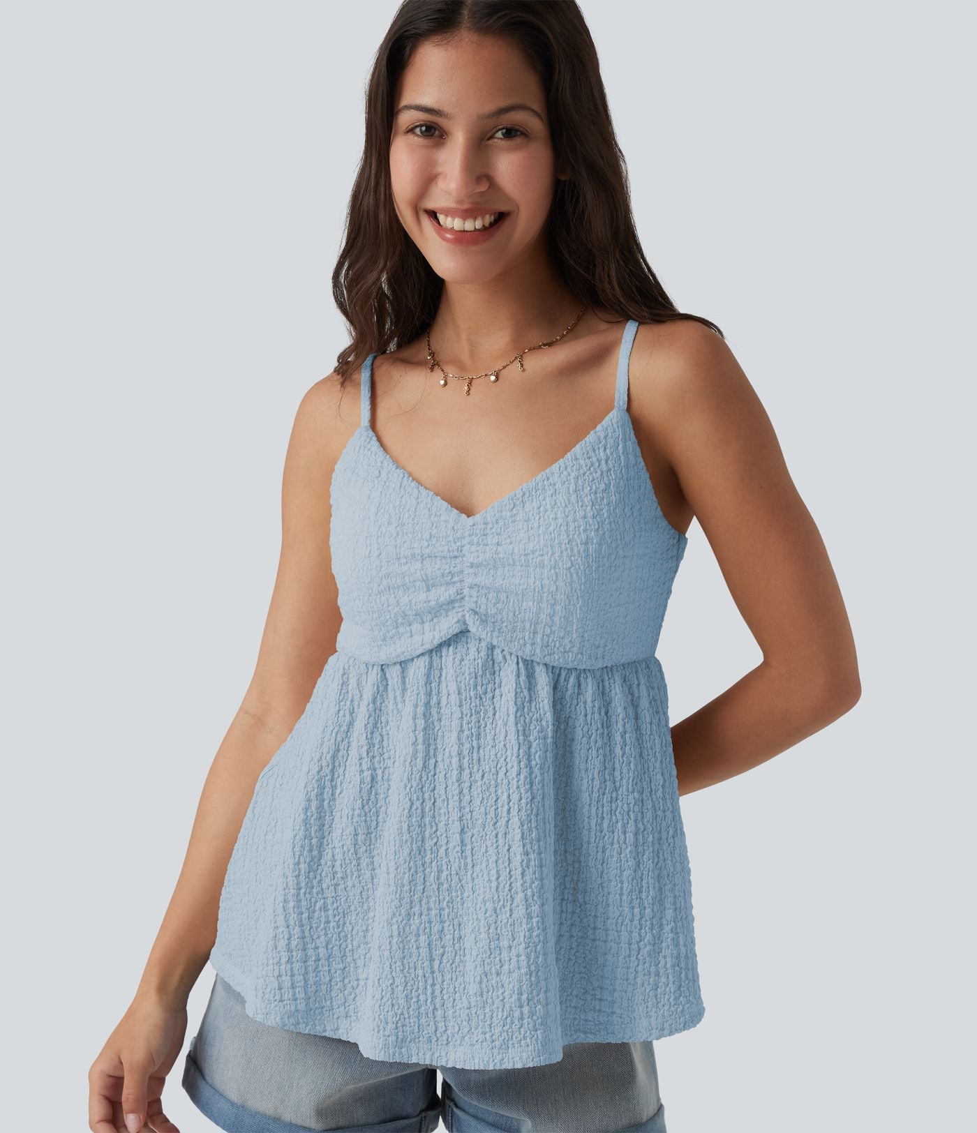 Débardeur col V avec brassière intégrée