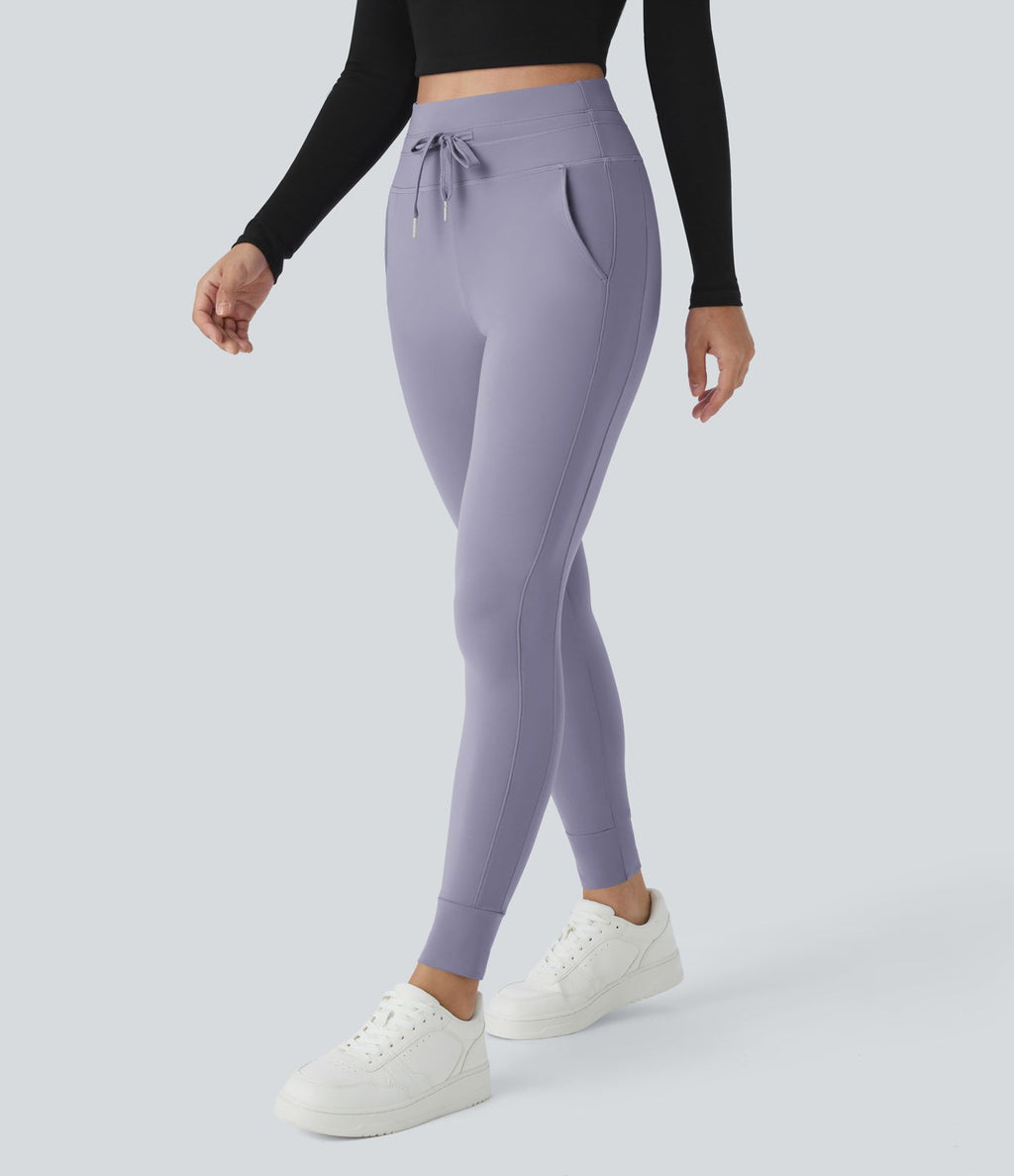 Jogging taille haute Softlyzero™ Plush avec cordon de serrage et poches latérales