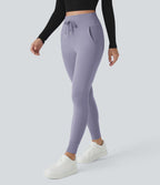 Jogging taille haute Softlyzero™ Plush avec cordon de serrage et poches latérales
