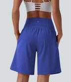 Short de yoga 2-en-1 SoftlyZero™ Airy taille très haute effet frais InstantCool 22,8 cm avec poches